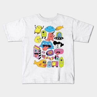 I Love Monsters Kids T-Shirt